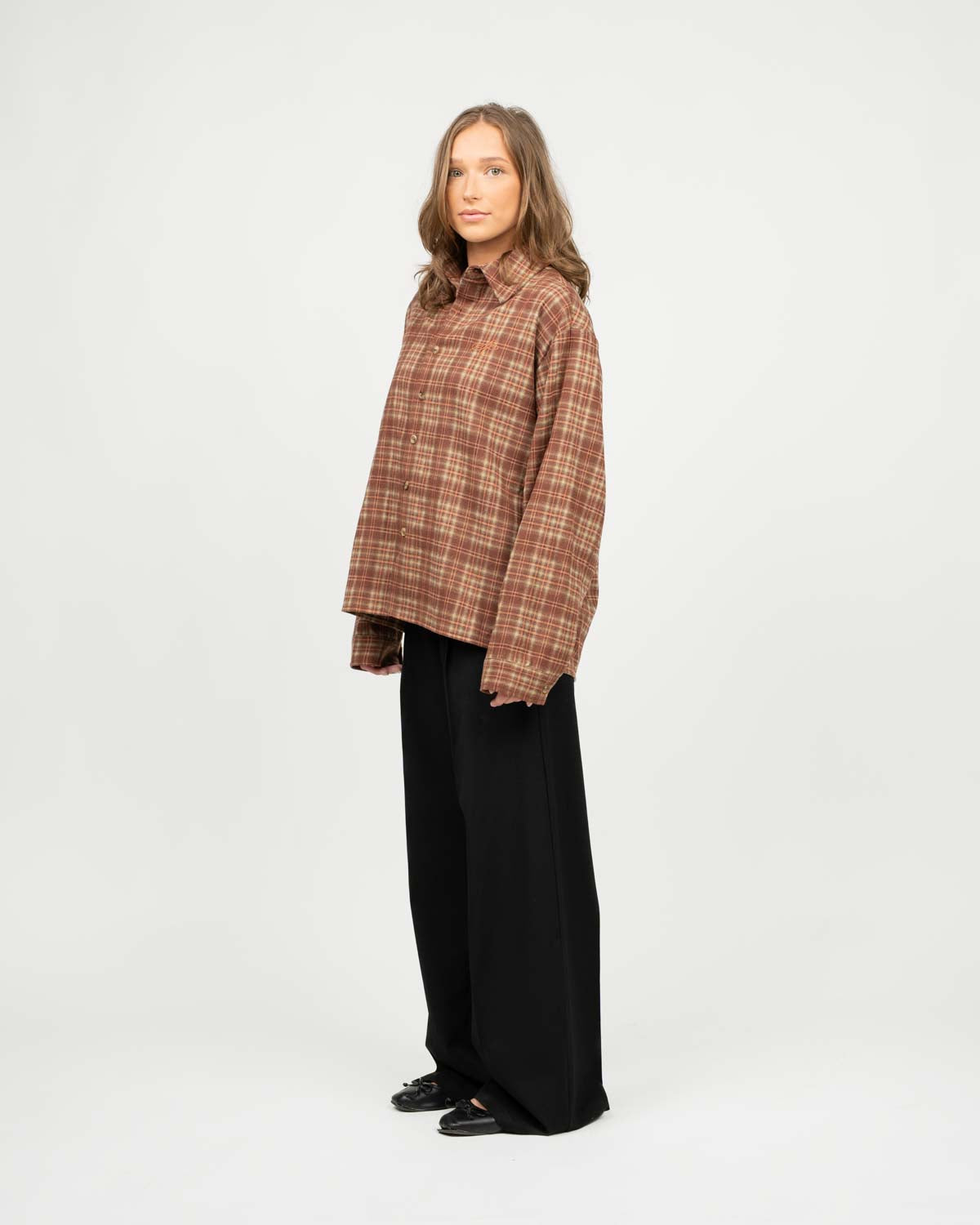 Ternet Flannel shirt bordeaux DAME